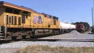 NS GP50 leads northbound freight #187 in Sylacauga,AL