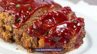 Cracker Barrel Meatloaf Copycat Recipe For Easy Comfort Food Dinners At Home #meatloaf #dinner Cracker Barrel Copycat Meatloaf