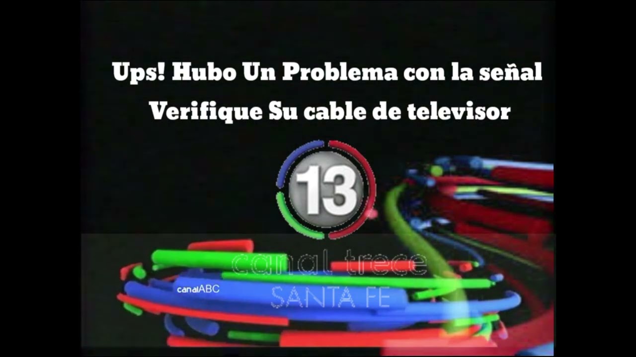 [Falso] Pantalla antipiratería de Canal 13 Santa  fe