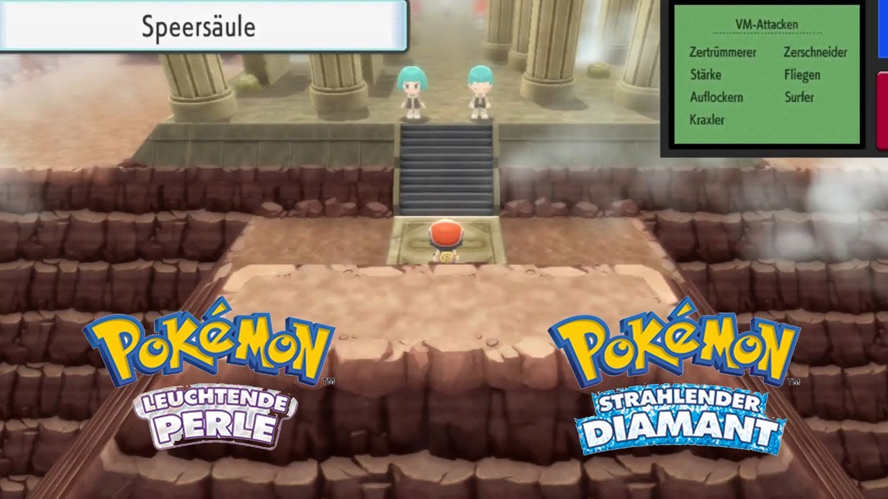 Weg zur Speersäule - Dialga Palkia - Route Kraterberg - Pokémon Strahlender Diamant Leuchtende Perle