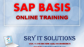 SAP BASIS ONLINE TRAINING | BASIS PROJECT SUPPORT | BASIS LIVE DEMO | BASIS OVERVIEW