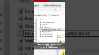 [Shorts] Wwise | Pt.1 External Sources Tutorial #showcase #wwise #audio #sound #gamedev