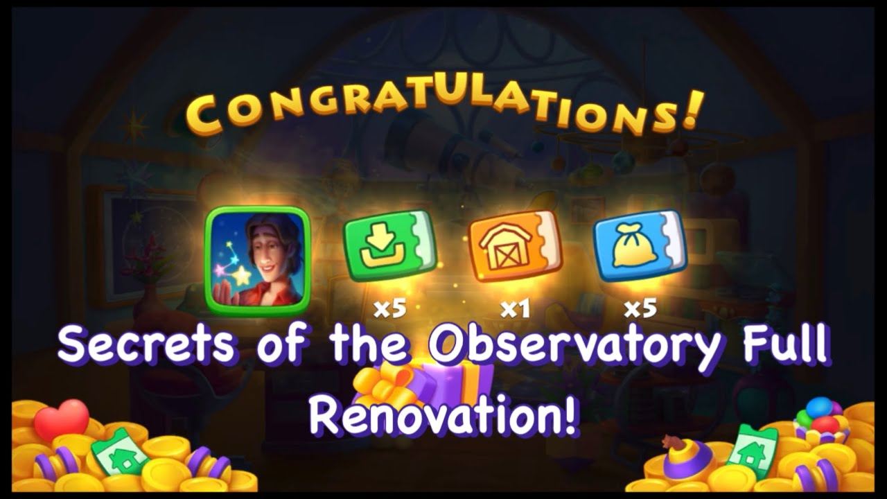 Township : Secrets of the Observatory Full Renovation! 