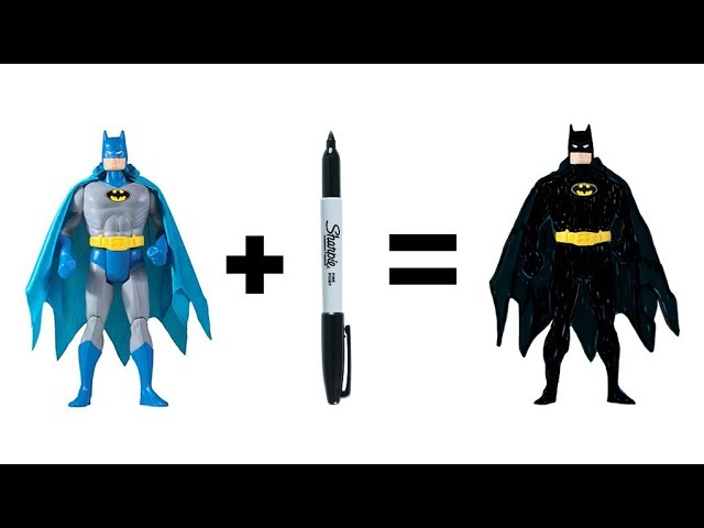 Storytime! Batman plus Sharpie Marker equals Epic Custom! - YouTube