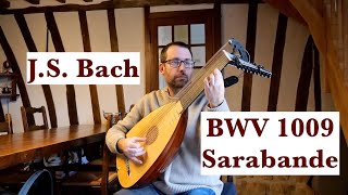 J.S. Bach, BWV 1009 - Sarabande (part 4 of 6) played by James Holland on the 13 course baroque lute