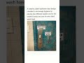 a creative, bathroom door design intended to encourage hygiene.