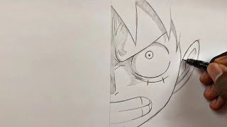 How to draw luffy vs zoro | Anime sketch