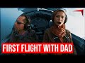 Pilot flies her dad for fathers day  first time flying