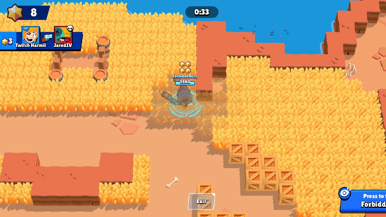 DARRYL GETS STUCK IN THE WATER - Brawl Stars Bug