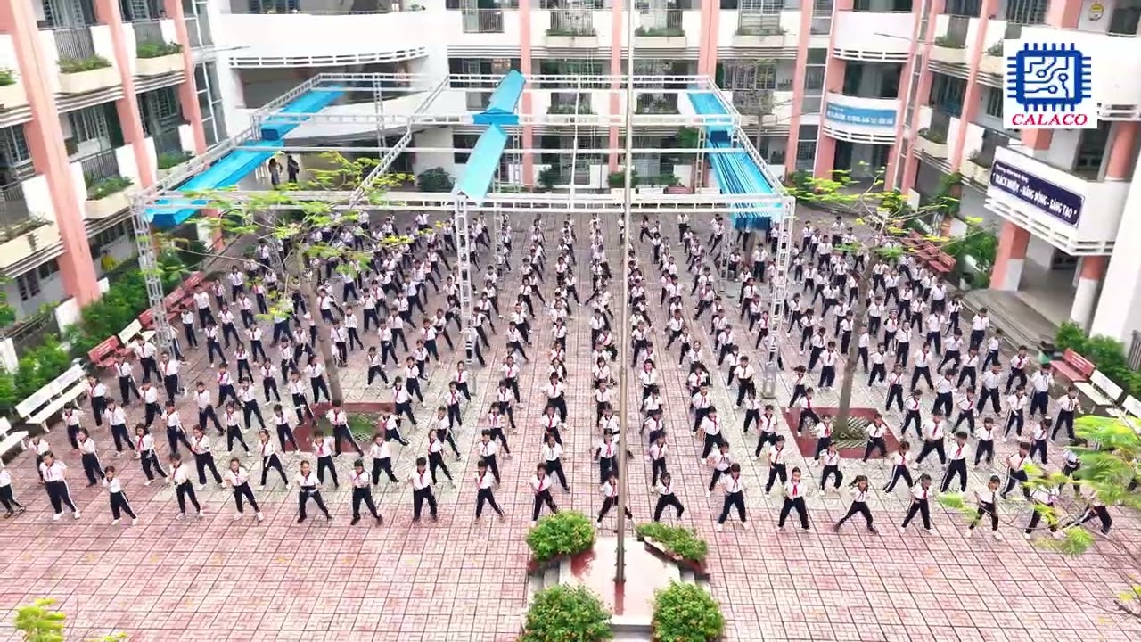 Đồng diễn võ VoViNam Trường tiểu học Nguyễn Trãi