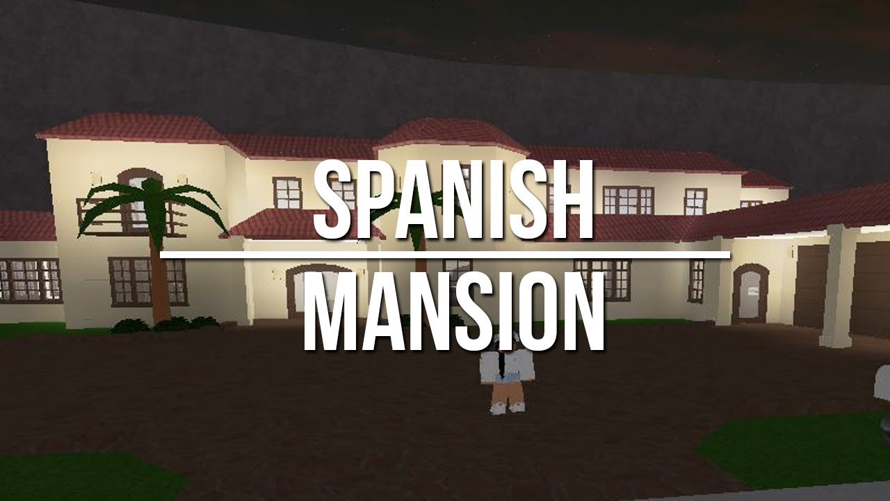 Roblox Welcome To Bloxburg Spanish Style Mansion 109k By Ayzria - roblox welcome to bloxburg mansion tour wip 200k by ayzria