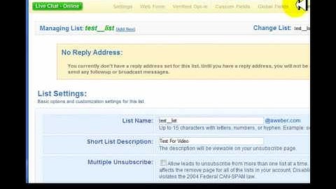 Aweber Tutorial - How To Use Aweber Part 1