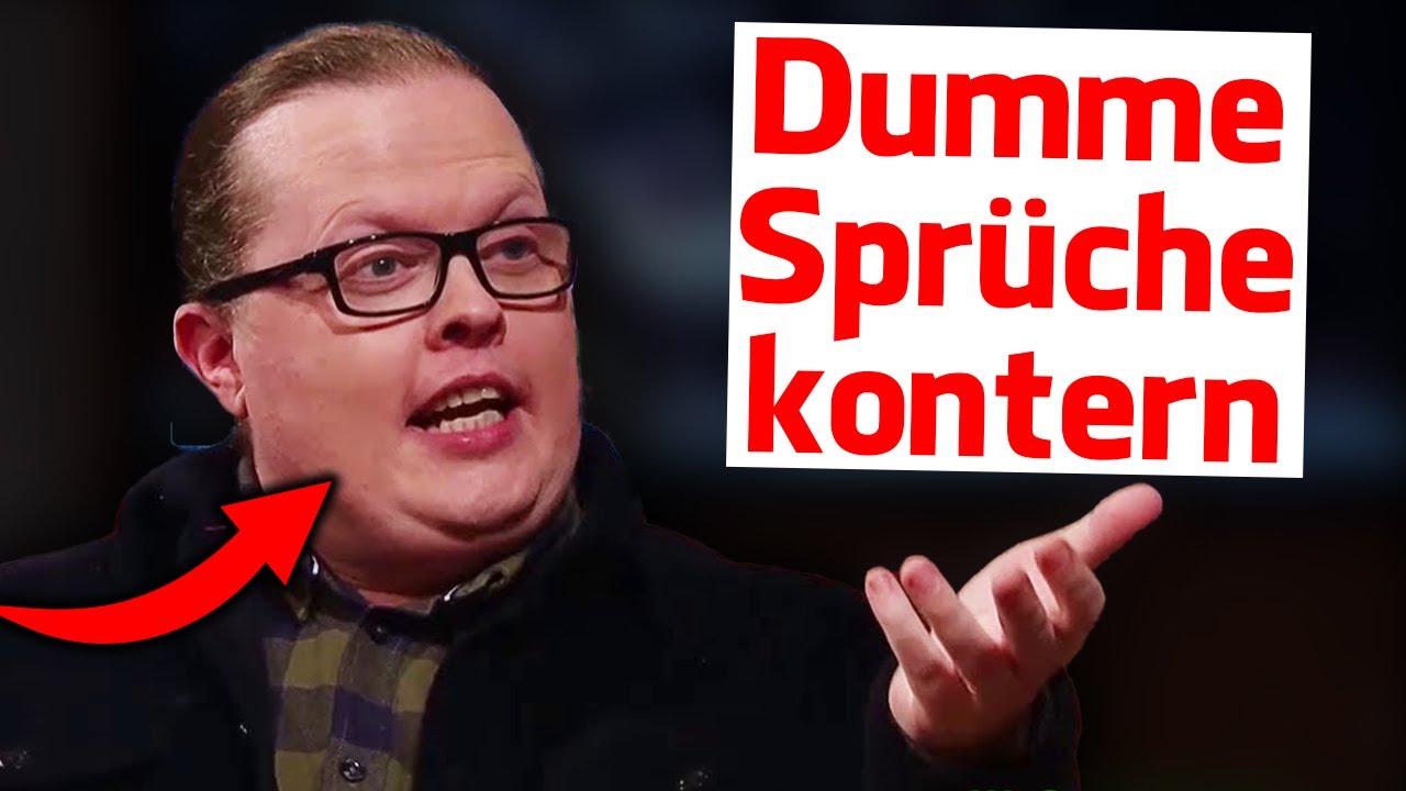 Wie Du dumme Sprüche konterst | SCHLAGFERTIGKEIT (5 Tricks)