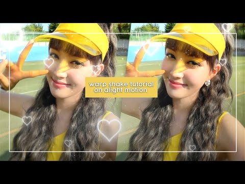 warp & bounce shake tutorial on alight motion ♡︎