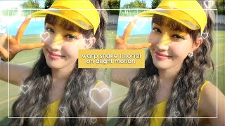 warp & bounce shake tutorial on alight motion ♡︎ screenshot 2