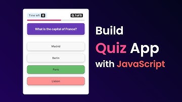 How To Make Quiz App Using JavaScript | Build Quiz App With HTML CSS & JavaScript
