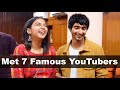 A day with 7 famous YouTubers