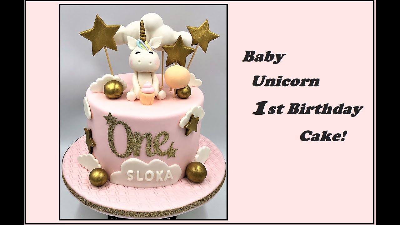 Baby Unicorn Cake🦄🌞. Pastel de Bebe Unicornio.