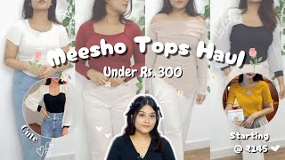 *Cute* Meesho Tops Haul Under ₹300 | Starting @ ₹145 ✨️