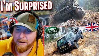 American (Jeep Guy) Reacts to Land Rover's OffRoad Capability