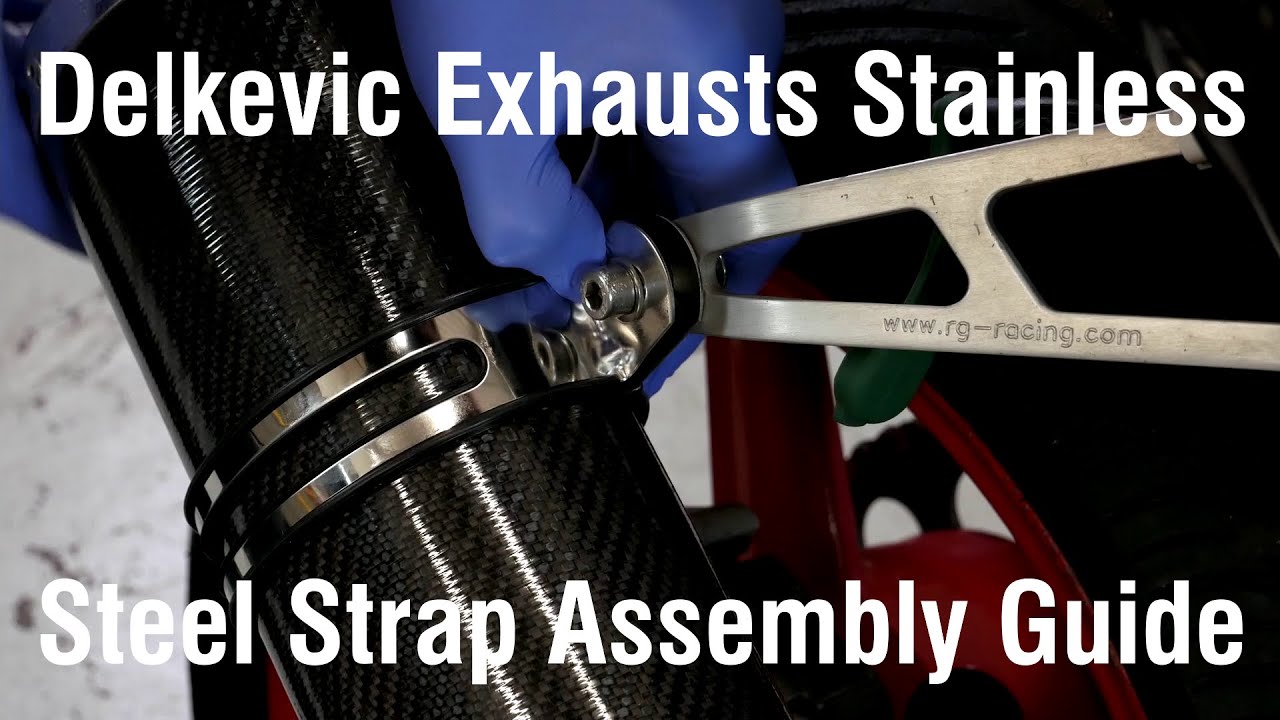 Delkevic Exhaust Stainless Steel Strap Assembly Fitting Guide Help