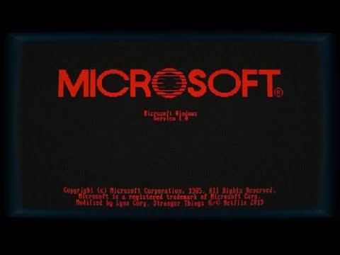 Video: Microsoft Se Asocia Con Stranger Things: Windows 1.11 Lanzado Bajo Un Ambiente De Stranger Things Season 3