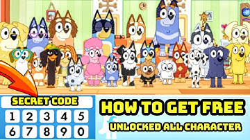 Bluey The Videogame How To Get Free Unlocked All Character Using Secret Code Bluey Lets Play