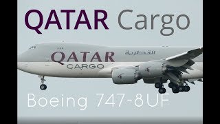 Qatar Cargo Boeing 7478uf Arrival At Frankfurt Airport