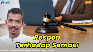 Cara Menghadapi Saat Menerima Somasi | Klinik Hukum Sonora