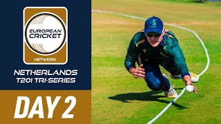 🔴 ECN Netherlands T20I Tri-Series, May 2024 | Day 2 | 19 May 2024 | T20 Live International Cricket