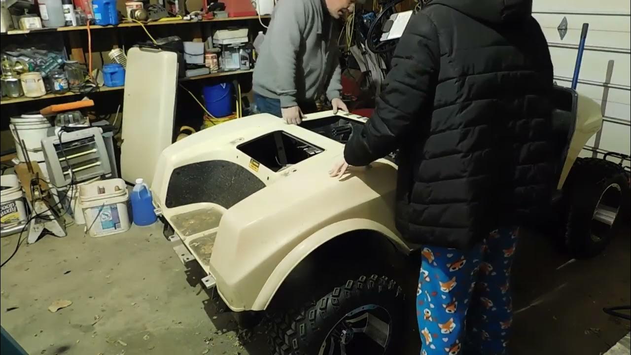 Club car Golf cart engine swap 8 YouTube