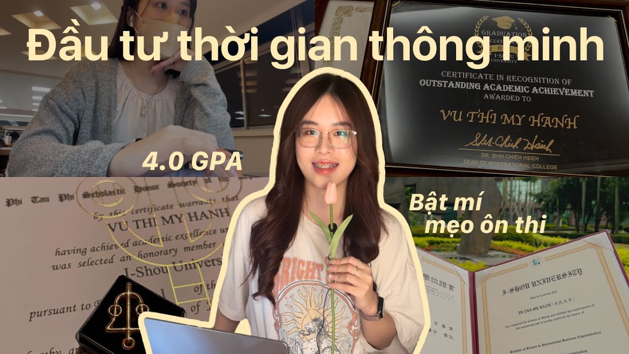 Trở thành top 1% của lớp | Tư duy và mẹo học bài của mình để đạt 4.0 GPA
