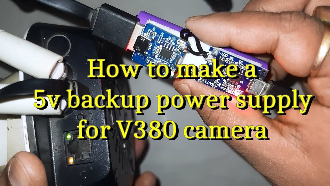 Inverter Backup power supply for v380 cctv How to make a backup