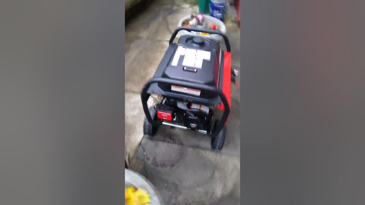Craftsman 5000 Watts 6250 portable generator at work YouTube