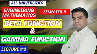 Beta and Gamma functions , Engineering mathematics, semester-2, university of Mumbai #math #maths