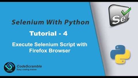 How to run Selenium Webdriver script on Firefox browser using geckodriver