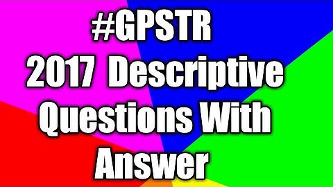 2017 Gpstr Paper 2 //Mathematics 3Marks Question And Answer //
