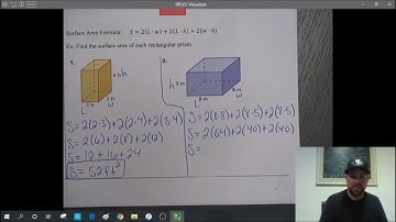 Mr. Couch - Surface Area of Prisms Notes Video
