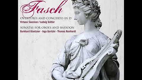 J. F. Fasch - Overture in D Minor for Three Flutes, Three Oboes, Bassoon, Strings and Basso Continuo