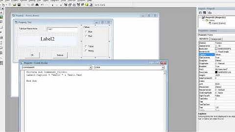TUTORIAL Visual Basic 6.0 - Pemanggilan Textbox Ke Label
