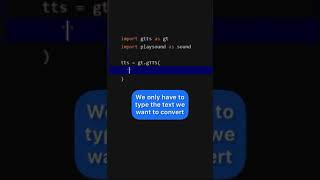 Create Virtual Friend in Python (Text to Speech) Only 6 Lines