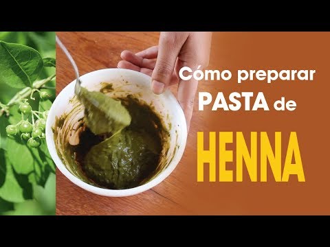 Cómo preparar pasta de henna para el cabello