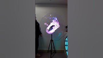 3D Holographic fan Can be placed ANYWHERE #ring #3D #ledfan #holographic #fyp