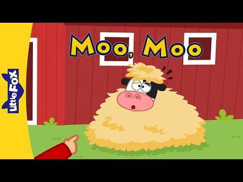 Moo Moo | Learning Songs | Little Fox | Animated Songs for Kids