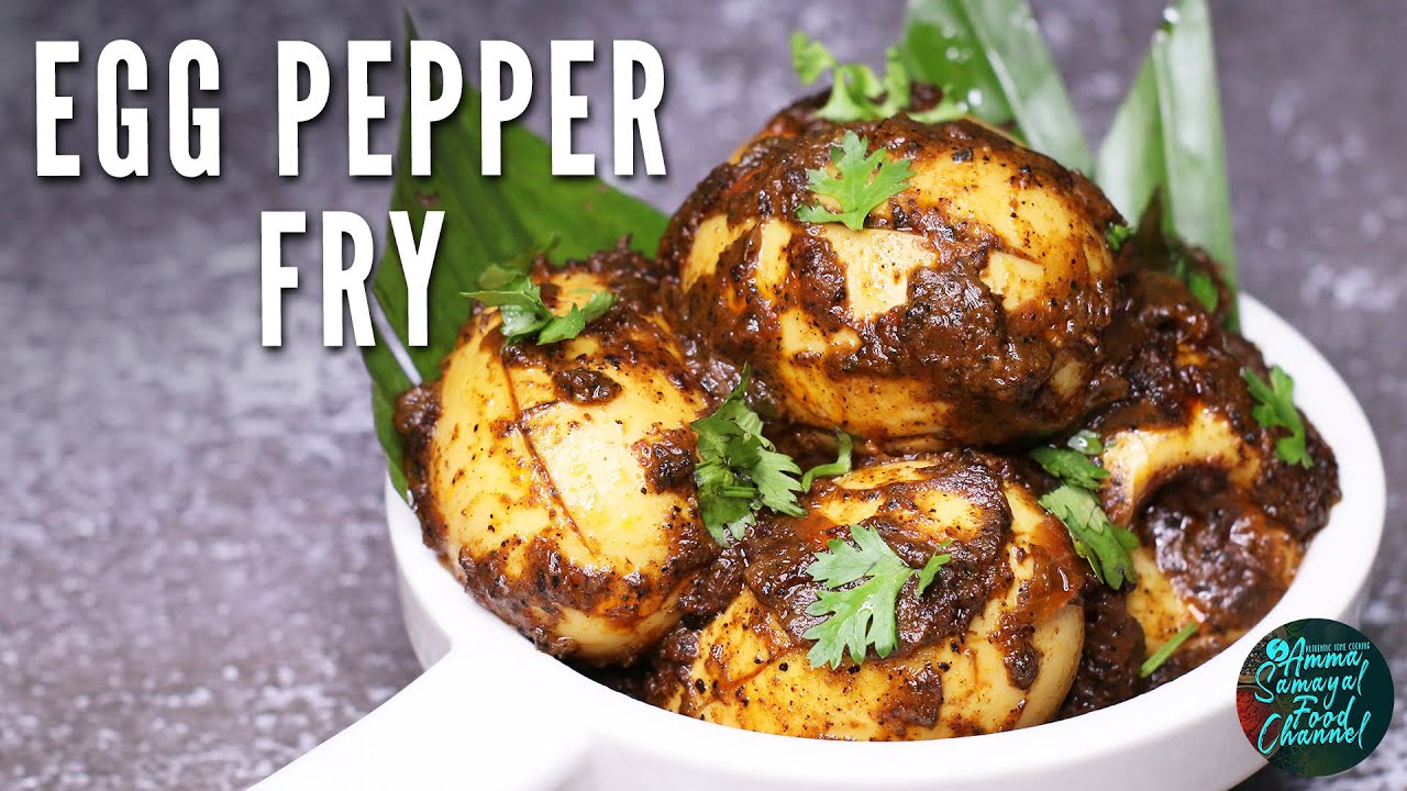 Egg Pepper Fry In Tamil | Muttai Milagu Varuval | Egg Pepper Roast
