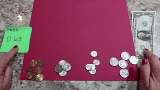 Count back change  Coins only