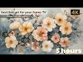 Blooming Watercolor Flowers – 4K Ultra HD Frame TV Art (5 Hours)