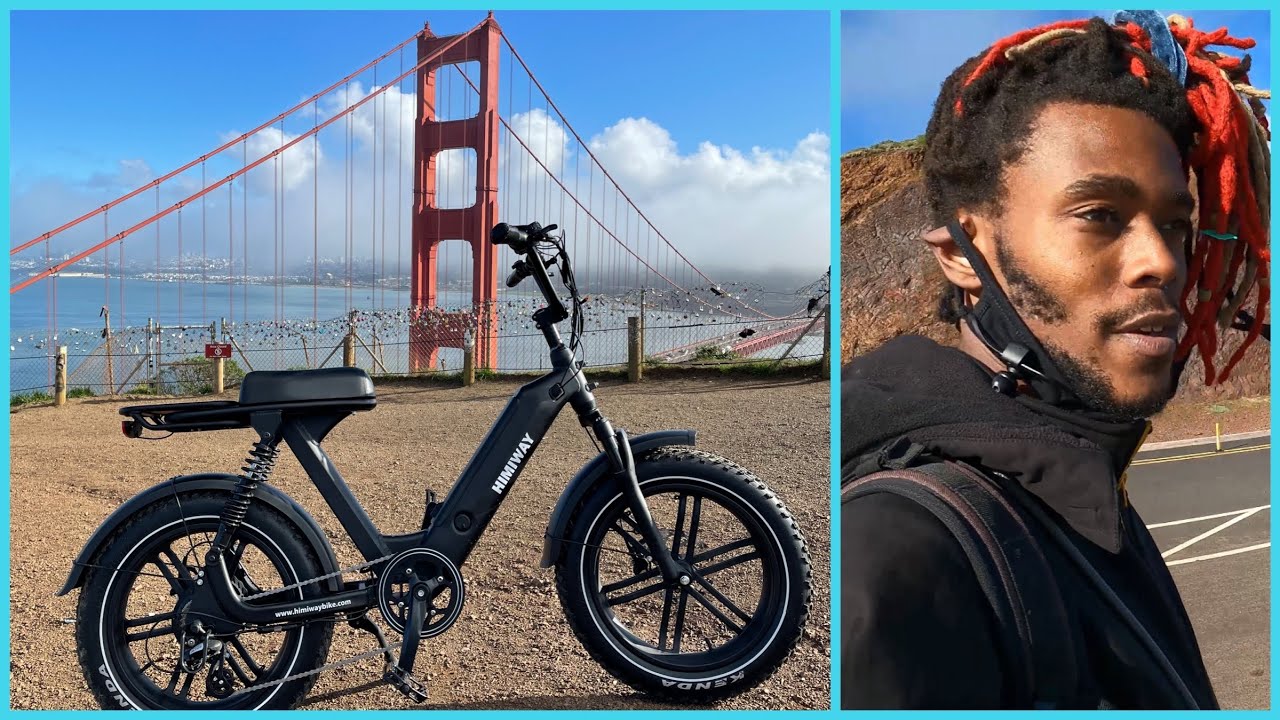 Exploring San Francisco and across the Golden gate Bridge! Himiway e- bike