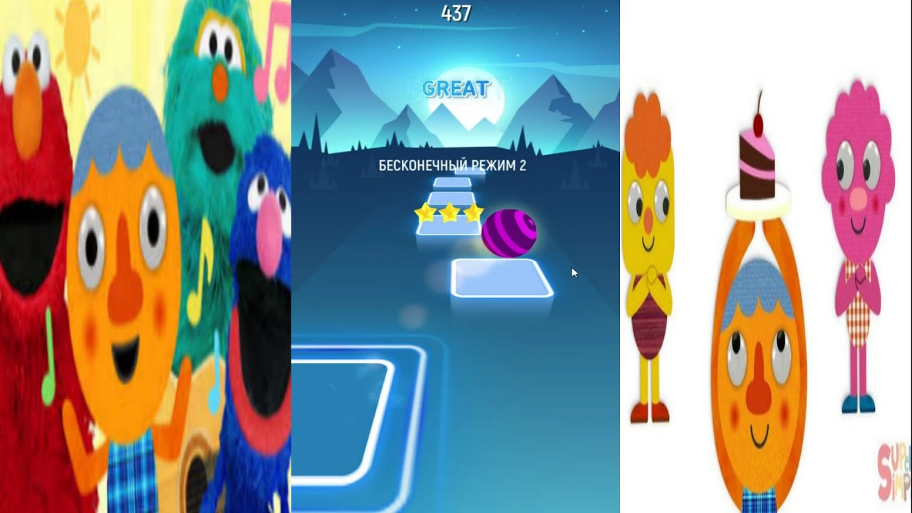 Open Shut Them Noodle & Pals Super Simple Songs Tiles Hop - YouTube