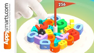Merge Blocks 3D 2048 Puzzle Walkthrough (Letters A to J, Numbers 2 to 1024 Played for You) screenshot 1